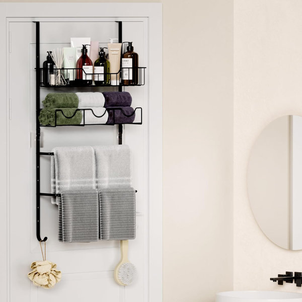 VONDREAMSET 4 Tiers Towel Racks For Bathroom Door Adjustable Bathroom